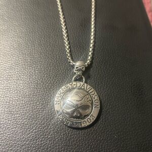 Harley-Davidson Silver Jewelry Pendant Necklace